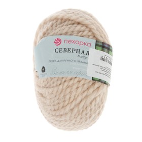 

Пряжа "Северная" 30% ангора,30% п/тонкая шерсть,40% акрил объёмный 50м/50гр (442-Натурал.)