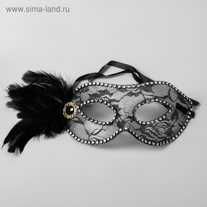 Карнавальная маска «Леди», с пером карнавальная маска леди с пером