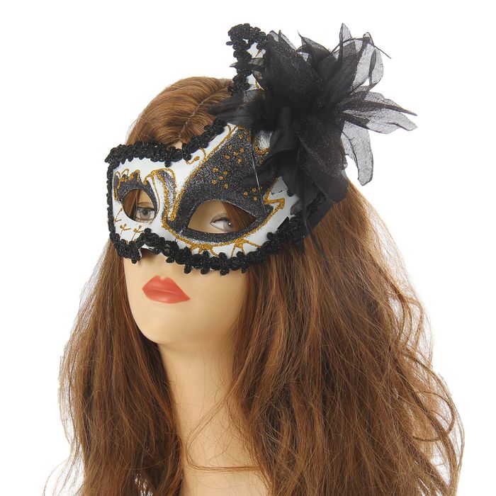 Карнавальная маска "Эйфория" с цветком