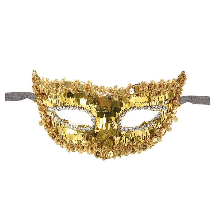 Карнавальная маска "Венеция", цвет золото