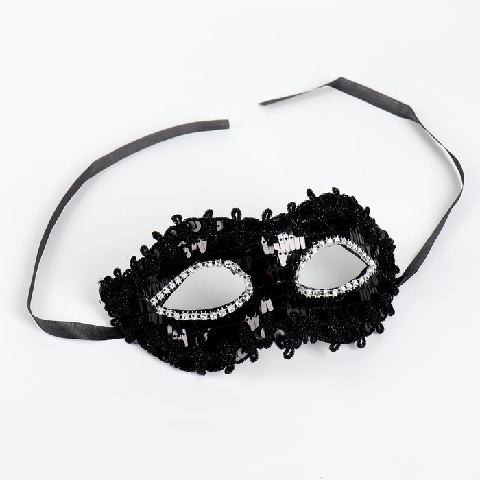 Карнавальная маска «Венеция», цвет чёрный карнавальная маска летучая мышь цвет чёрный