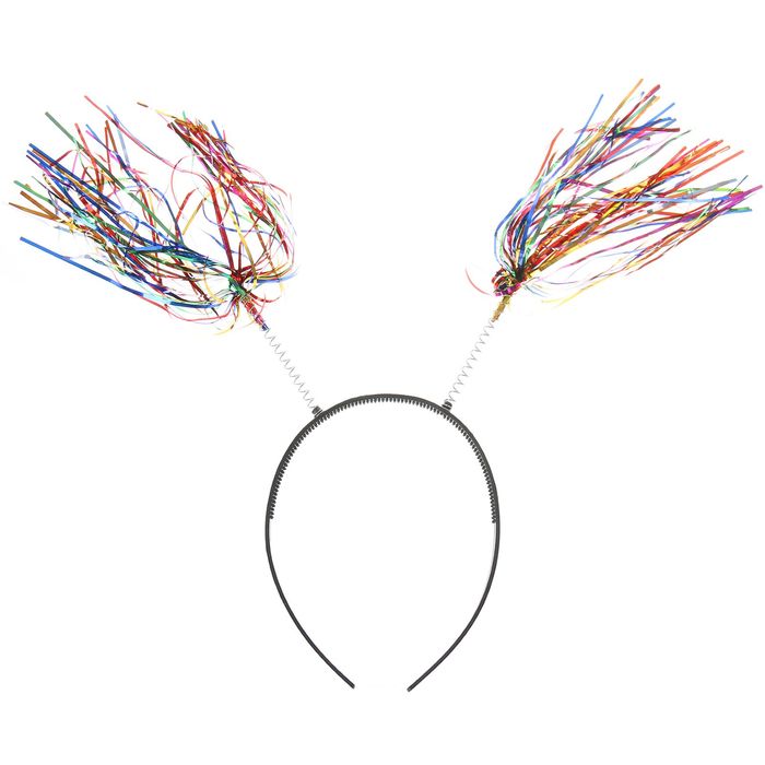 Карнавальный ободок "Помпоны" цветной