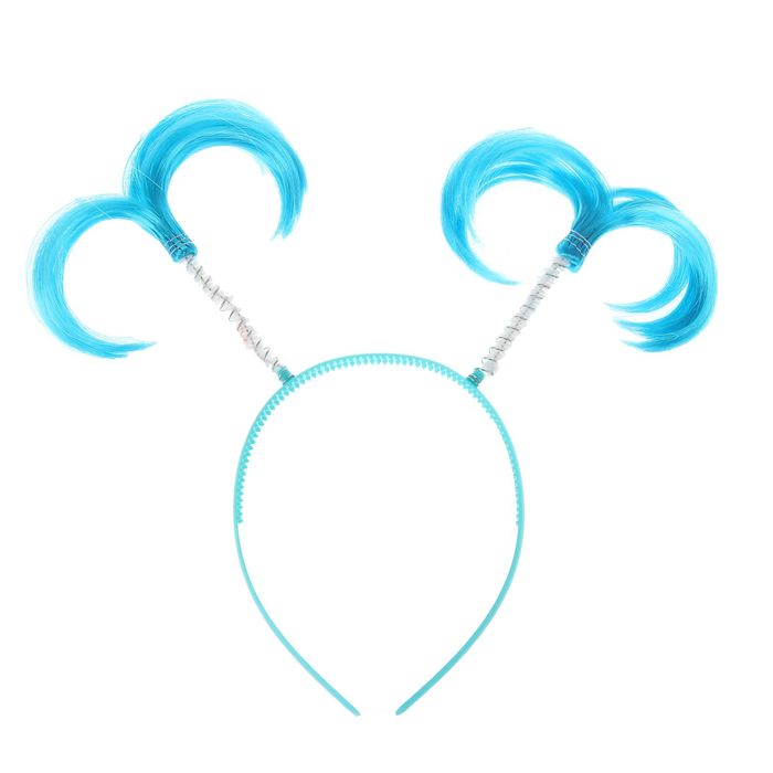 Карнавальный ободок "Хвостики", цвет голубой