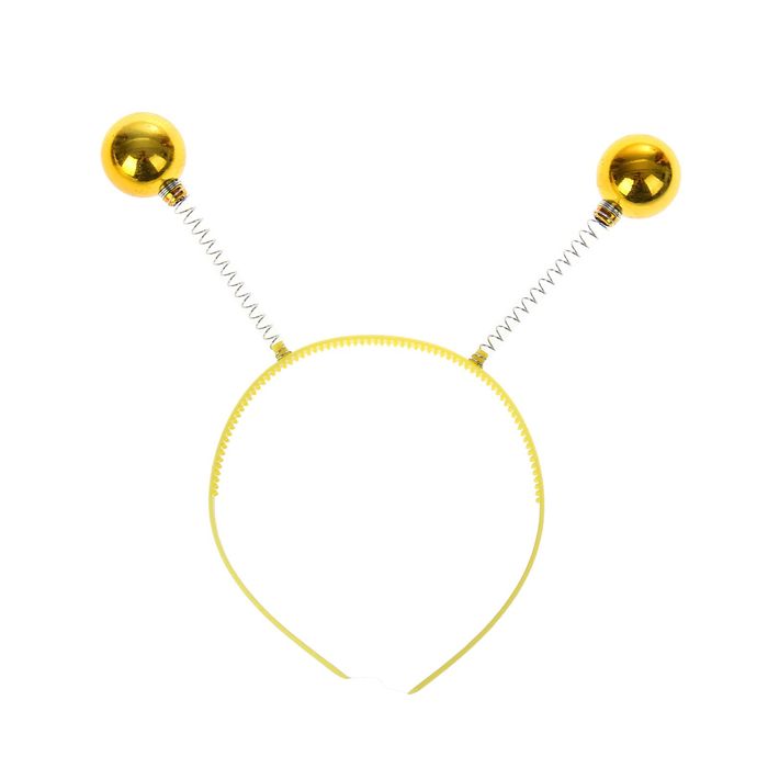 Карнавальный ободок "Шарики", цвет золото