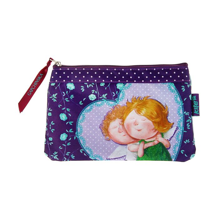 Пенал мягкий 1 отделение плоский Gapchinska 660 GP-1, 125 х 190 мм, фиолетовый