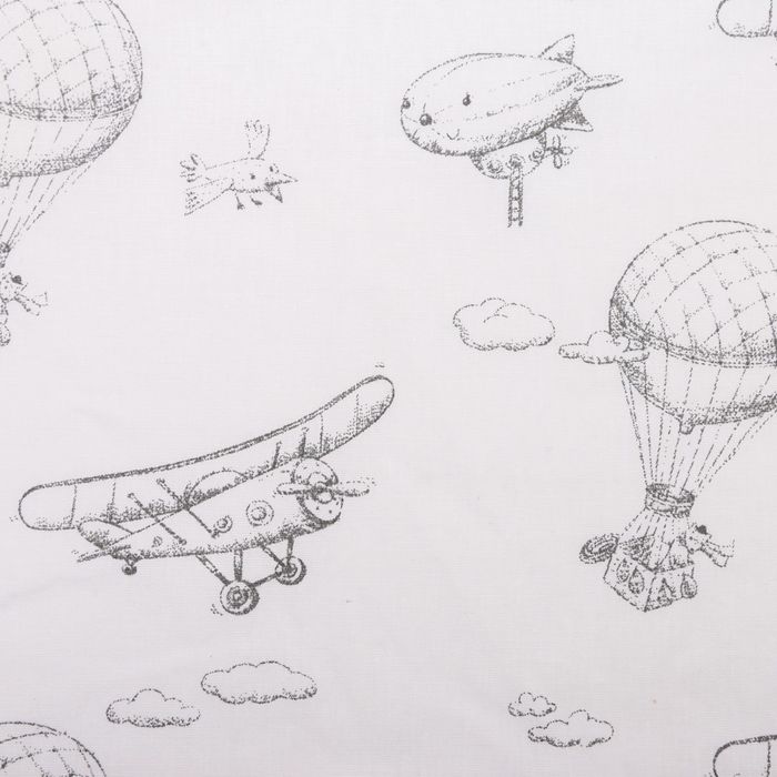 Постельное бельё "Этелька" 1,5 сп Авиатор 143*215 см, 150*214 см, 50*70 см -1 шт, 100% хлопок, бязь 125 г