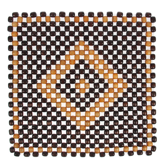 Накидка-массажер на сиденье 42х42 см, дерево