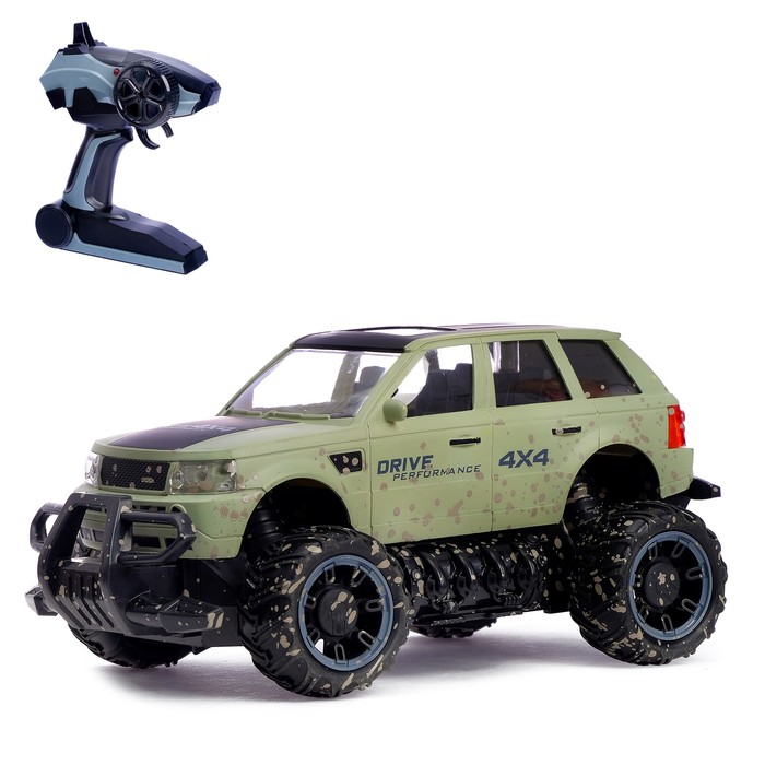 Внедорожник радиоуправляемый "Трофи", работает от батареек, МИКС