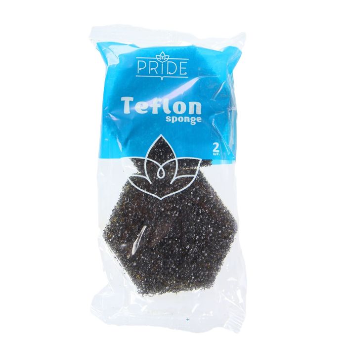 Губка бытовая "TEFLON" 2 шт 7х7,5см