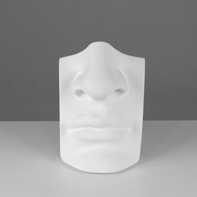 Гипсовая фигура, нос с губами Давида «Мастерская Экорше», 16 х 11 х 25 см