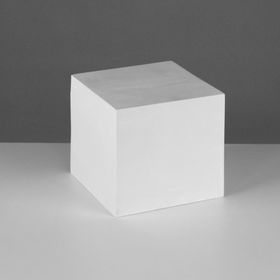 Геометрическая фигура куб, 15 см (гипсовая) Ош