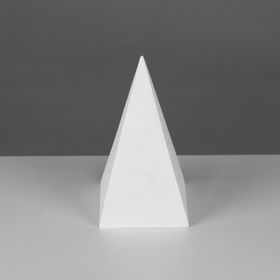 Геометрическая фигура пирамида четырёхгранная, 20 см (гипсовая) Ош