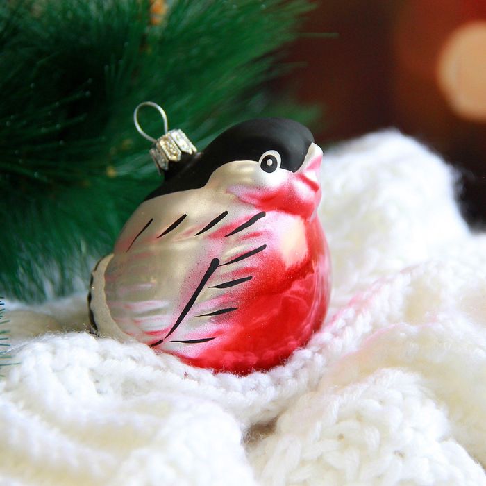 Ёлочная игрушка "Снегирь"