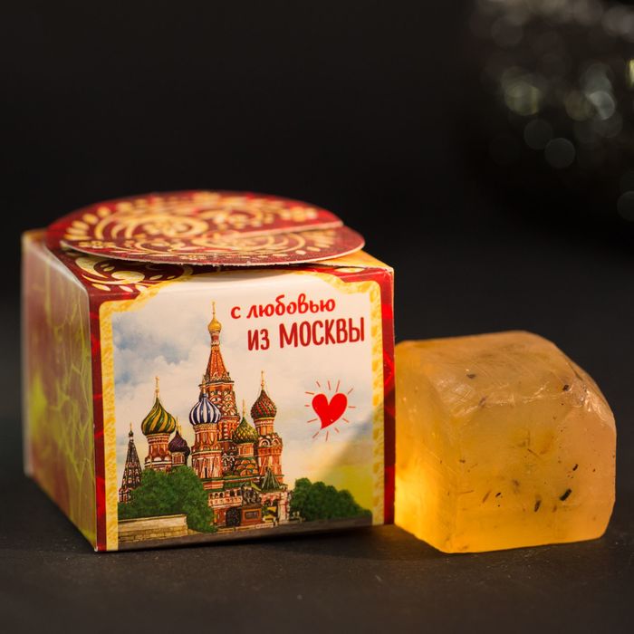 Мыло ручной работы под янтарь «Москва», 70 г
