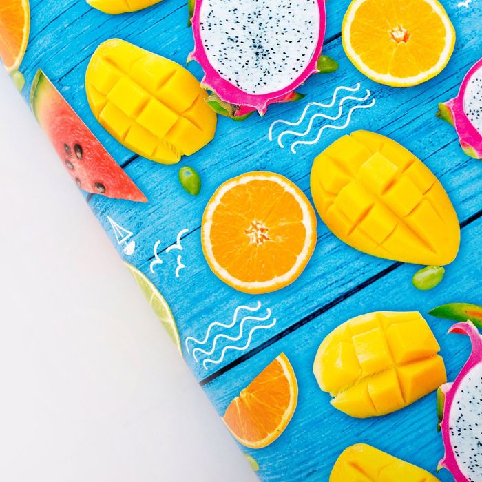 Бумага упаковочная глянцевая "Сладкое лето", 70 х 100 см