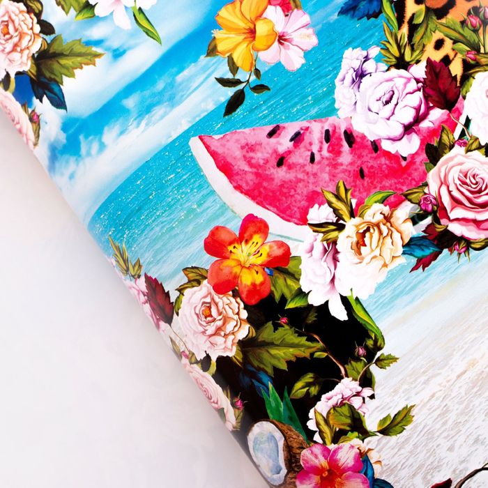 Бумага упаковочная глянцевая "Сафари", 70 х 100 см