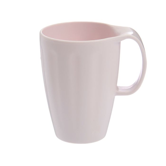 Кружка для СВЧ 350 мл, цвет розовый