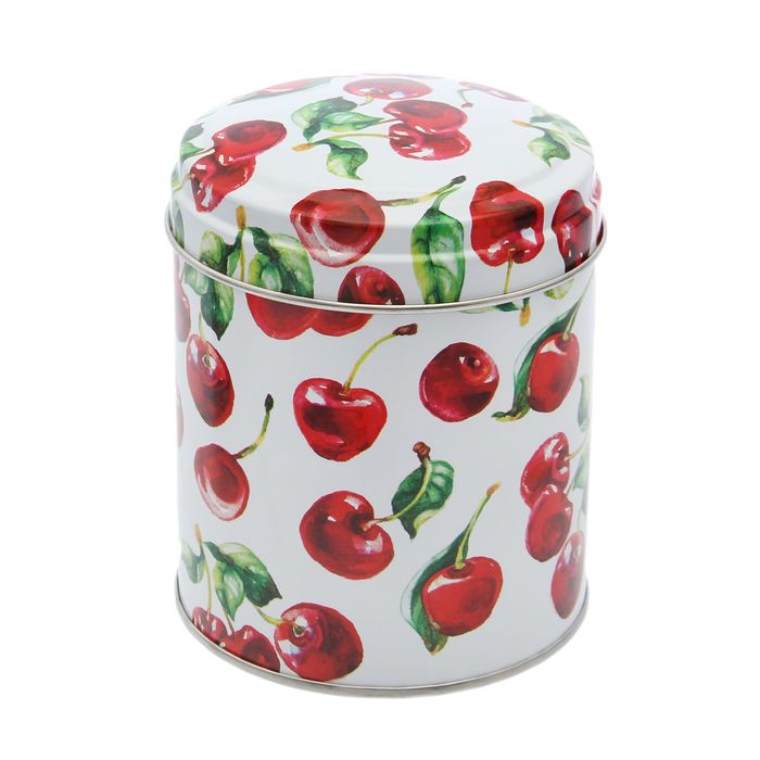 Банка для сыпучих продуктов 800 мл "Сочный микс" круглая, d=9,9 см, h=11 см, рисунок МИКС