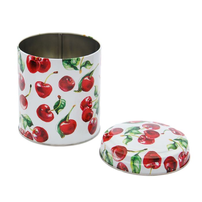 Банка для сыпучих продуктов 800 мл "Сочный микс" круглая, d=9,9 см, h=11 см, рисунок МИКС