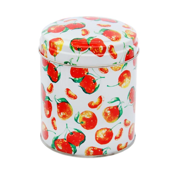 Банка для сыпучих продуктов 800 мл "Сочный микс" круглая, d=9,9 см, h=11 см, рисунок МИКС