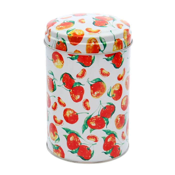 Банка для сыпучих продуктов 1,1 л "Сочный микс" круглая, d=9,9 см, h=14,5 см, рисунок МИКС