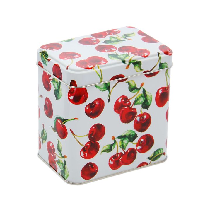 Банка для сыпучих продуктов 600 мл "Сочный микс", прямоугольная, 6,7х9,8 см, h=9,8 см, рисунок МИКС