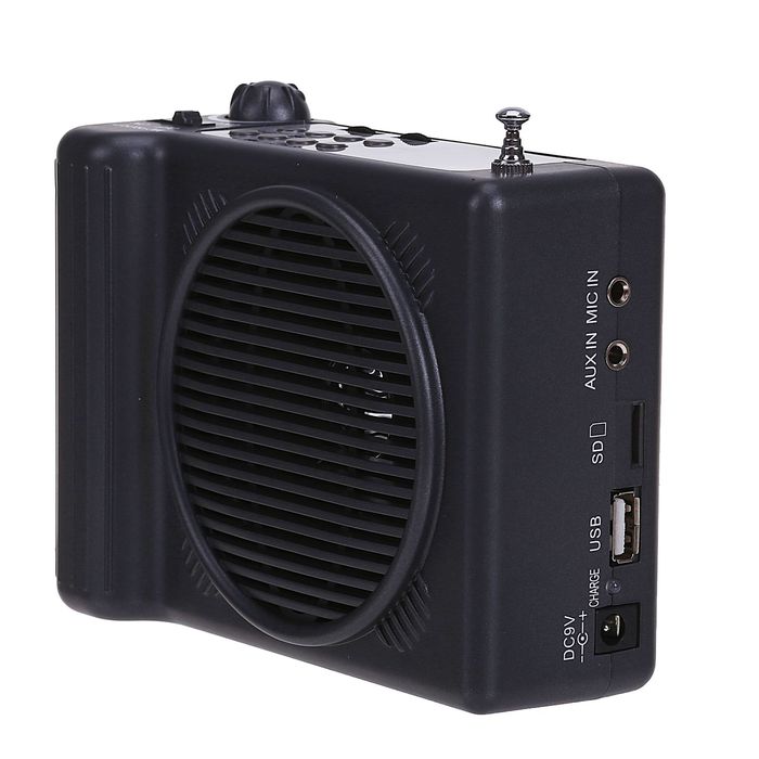 Мегафон поясной Terrasound M-188UR, 30 Вт, сирена, запись