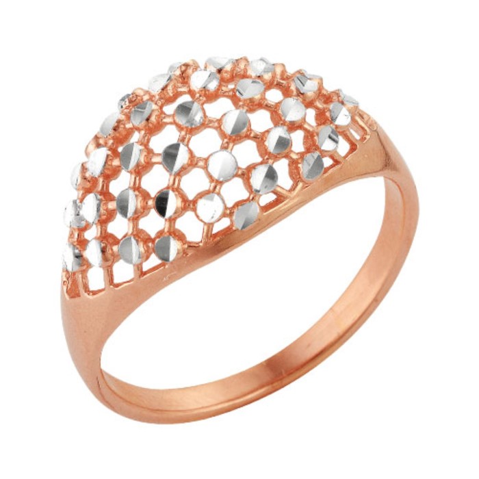 Кольцо "Модерн", позолота, 19.5 размер