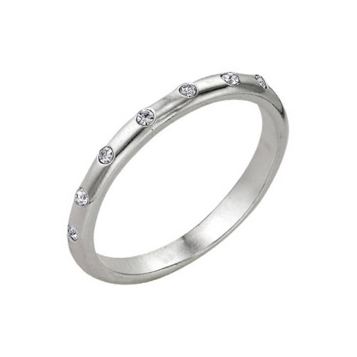 Кольцо Венчание, посеребрение, 17,5 размер