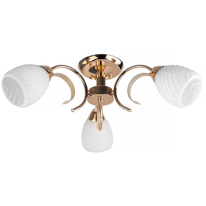 Люстра "Ленор" 3 лампы E14 60Вт золото 53х53х19 см.