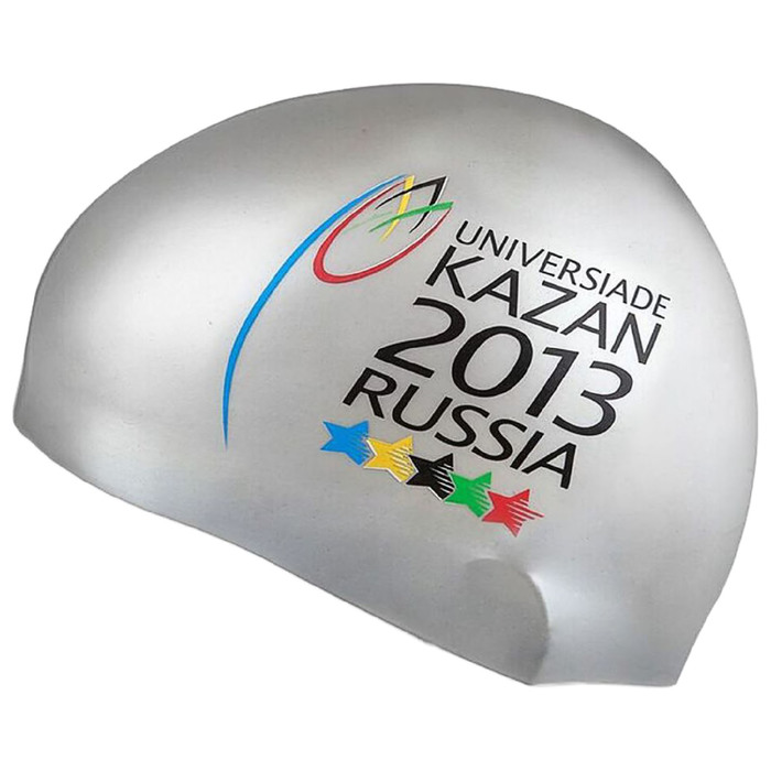 Шапочка для плавания UNIVERSIADA, силикон, юниорская, Silver M0573 25 0 12W