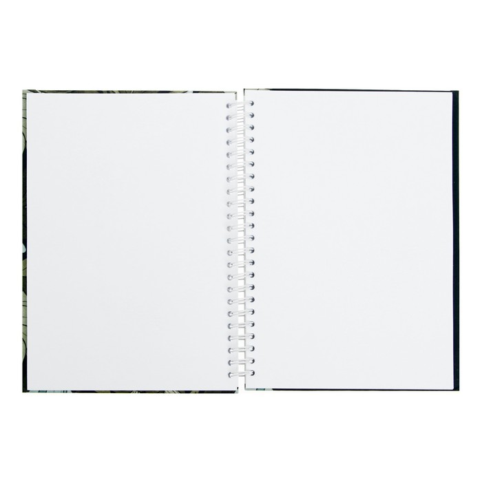 Блокнот для зарисовок А5, 60 листов на гребне Sketchbook "Принты", твердая обложка, блок офсет 100г/м2