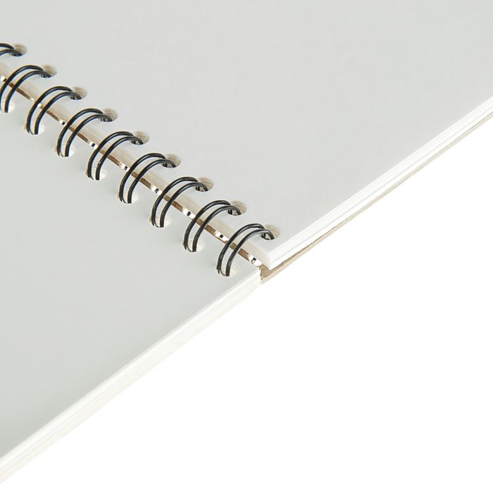 Блокнот для зарисовок А4, 20 листов на гребне Sketchbook, блок акварельная бумага 200 г/м2, жёсткая подложка, МИКС