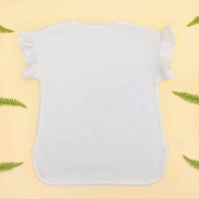 Футболка детская KAFTAN "Привет лето", рост 110-116 (32), 5-6 лет, цвет белый