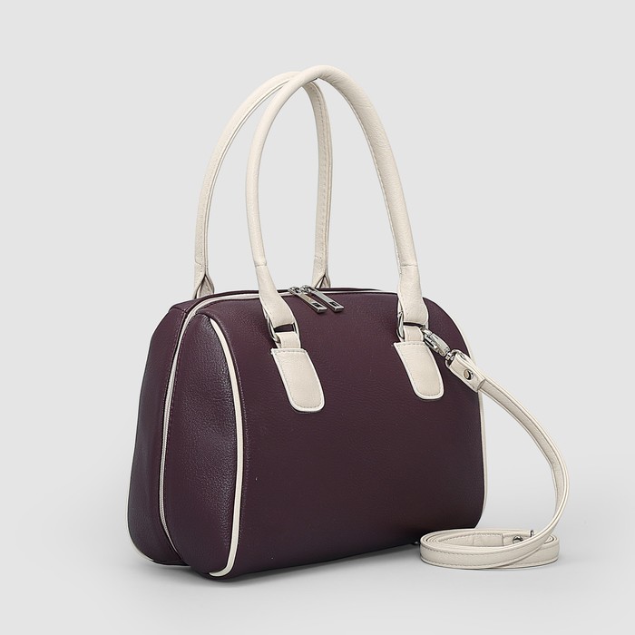 Сумка женская на молнии, 1 отдел, наружный карман, цвет фиолетовый