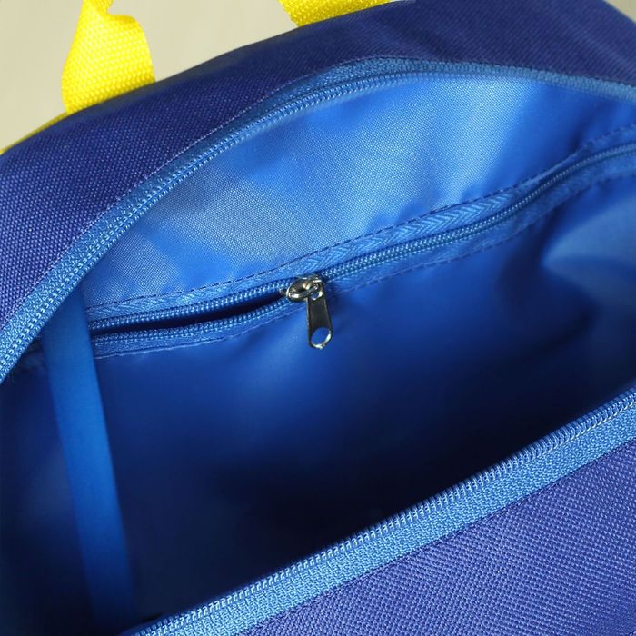 Рюкзак детский "Птичка" на молнии, 2 отдела, цвет синий