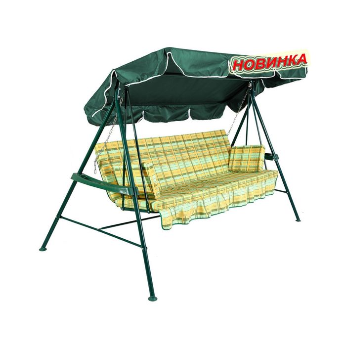 Качели садовые "Стандарт 2" светлая клетка