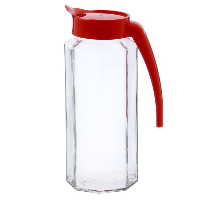 Кувшин 1 л "Призма", с пластиковой крышкой