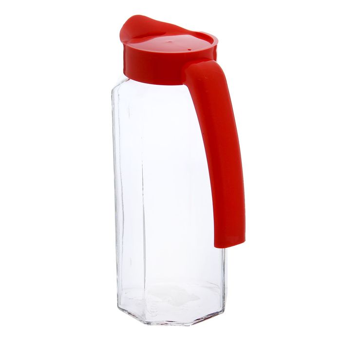 Кувшин 1 л "Призма", с пластиковой крышкой