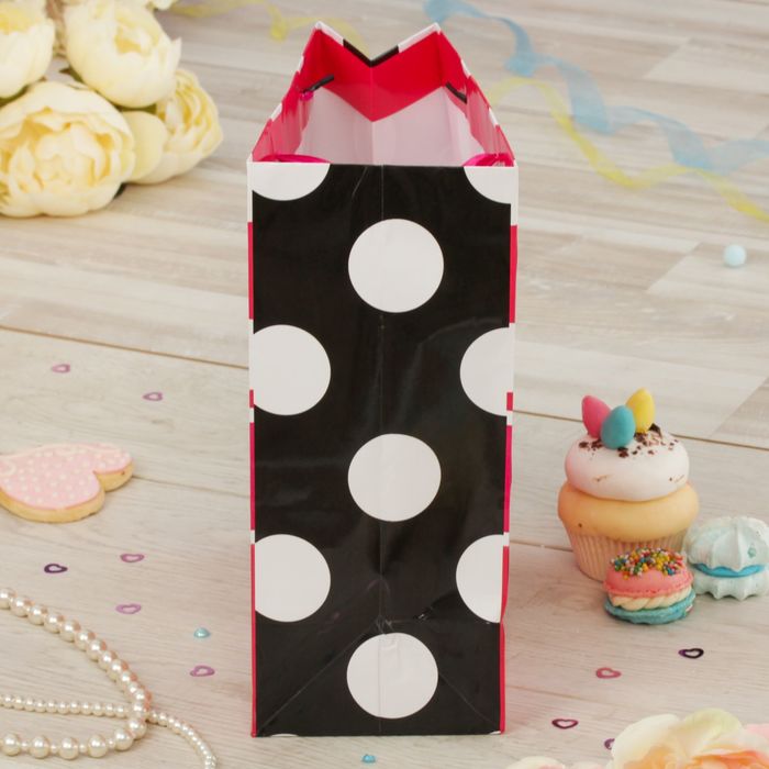 Пакет ламинированный вертикальный "С Днем Рождения, красотка!", Минни Маус, 23 х 27 х 11.5 см