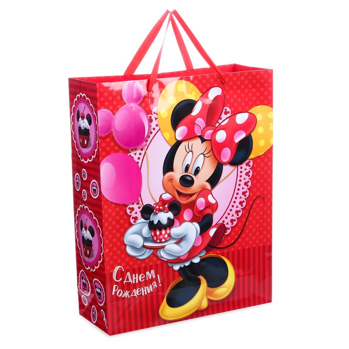 Пакет ламинированный вертикальный "Сладкого праздника", Минни Маус, 31 х 40 х 11 см