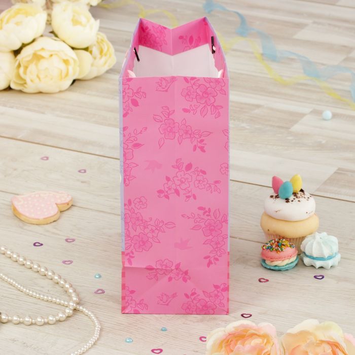 Пакет ламинированный вертикальный "С Днем рождения, красавица!", Коты аристократы, 23 х 27 х 11.5 см