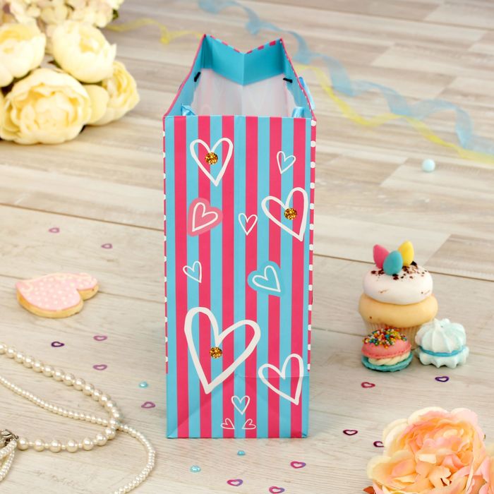 Пакет ламинированный вертикальный "С Днем рождения, милая девочка!", Коты аристократы, 31 х 40 х 11 см