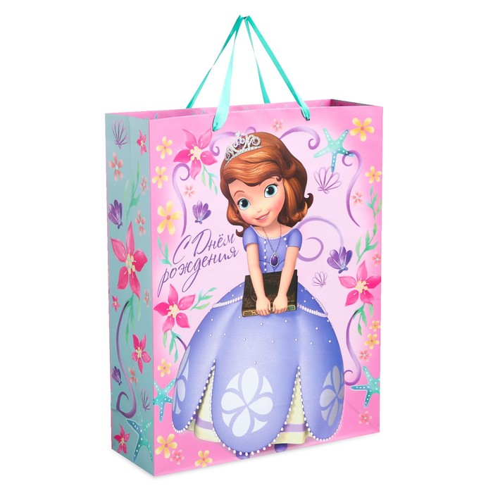 Пакет ламинированный вертикальный "С Днем рождения, милашка", София Прекрасная, 23 х 27 х 11.5 см