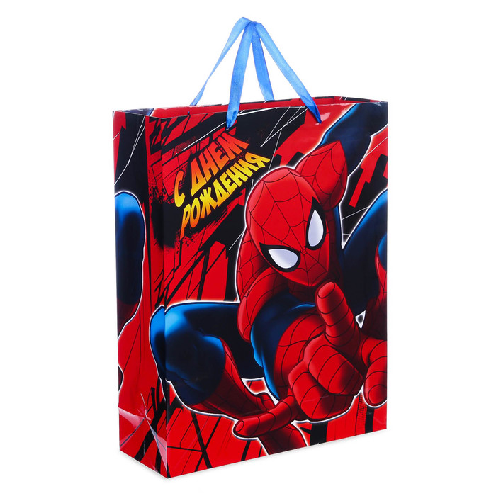 Пакет ламинированный вертикальный "Самый крутой", Человек-паук, 18 х 23 х 10 см