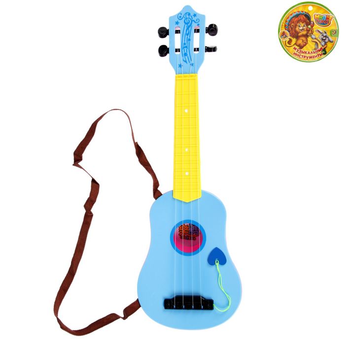 Игрушка гитара "Сердечко", МИКС