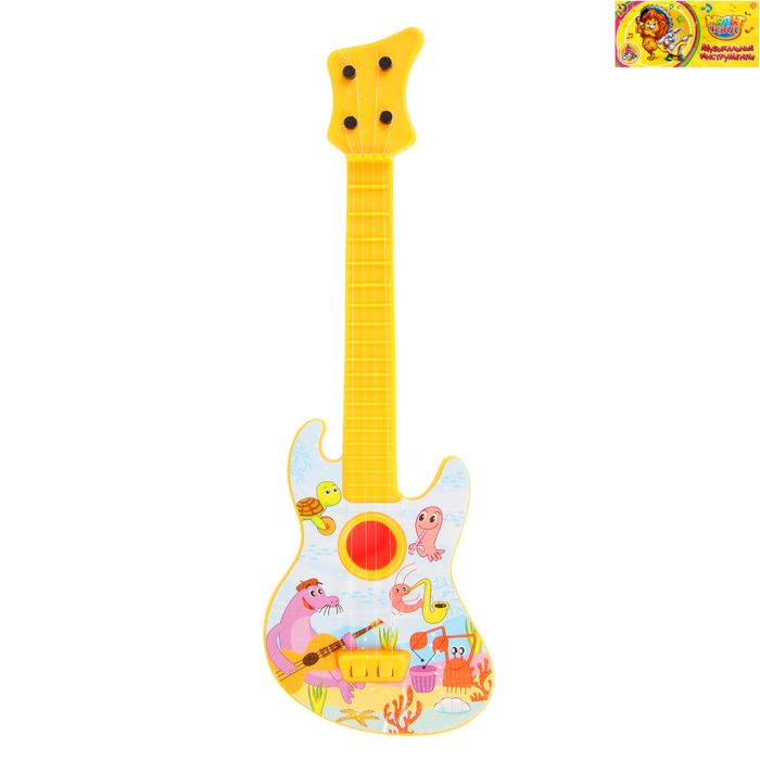 Игрушка гитара "Весёлые животные", МИКС