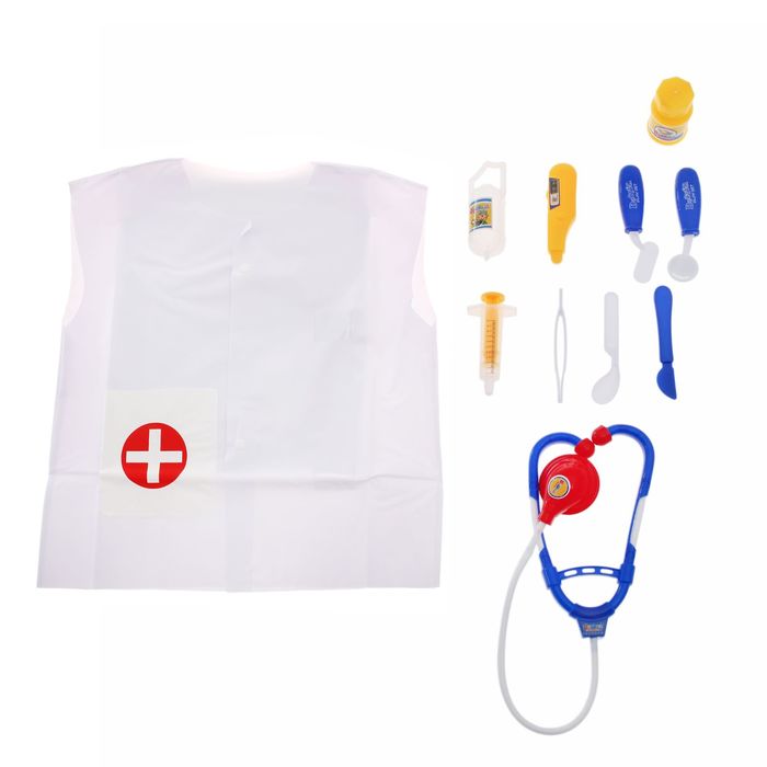 Набор доктора с халатиком "Будь здоров!", 11 предметов