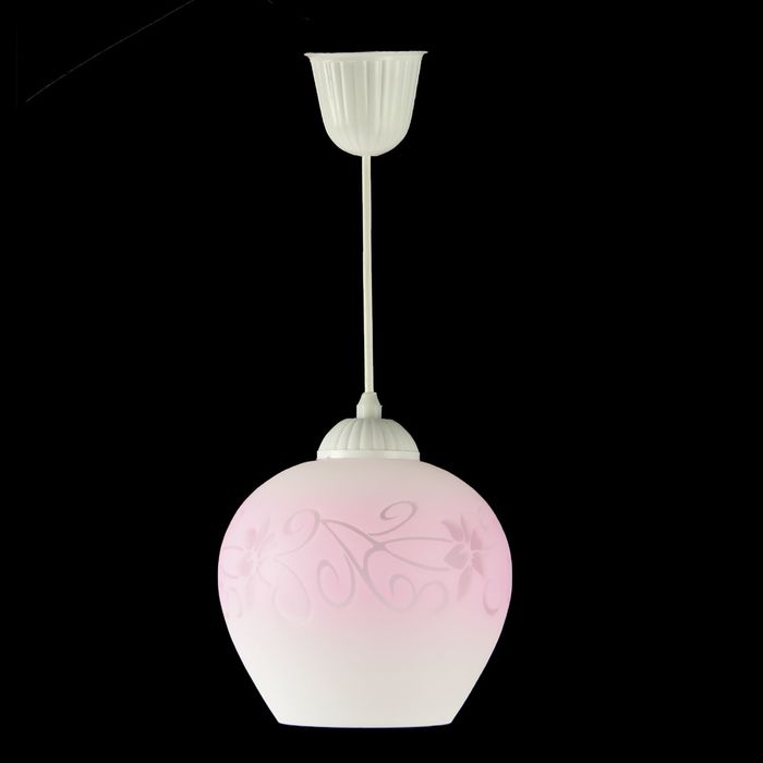 Светильник Ладера "Армерия" 1 лампа E27 40Вт розовый д.200