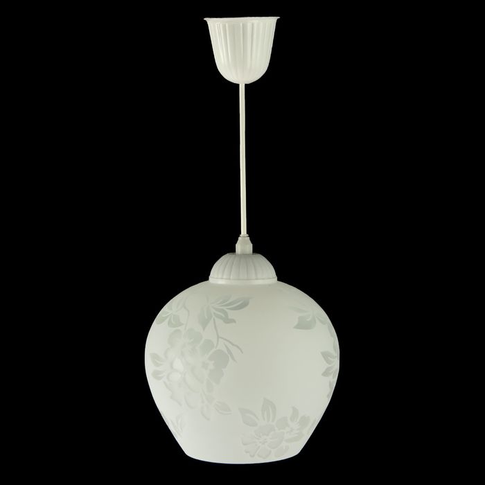 Светильник Ладера "Карисса" 1 лампа E27 40Вт белый д.200